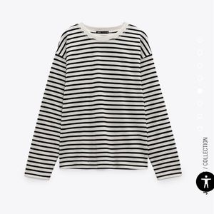 Zara Striped Long Sleeve Tees